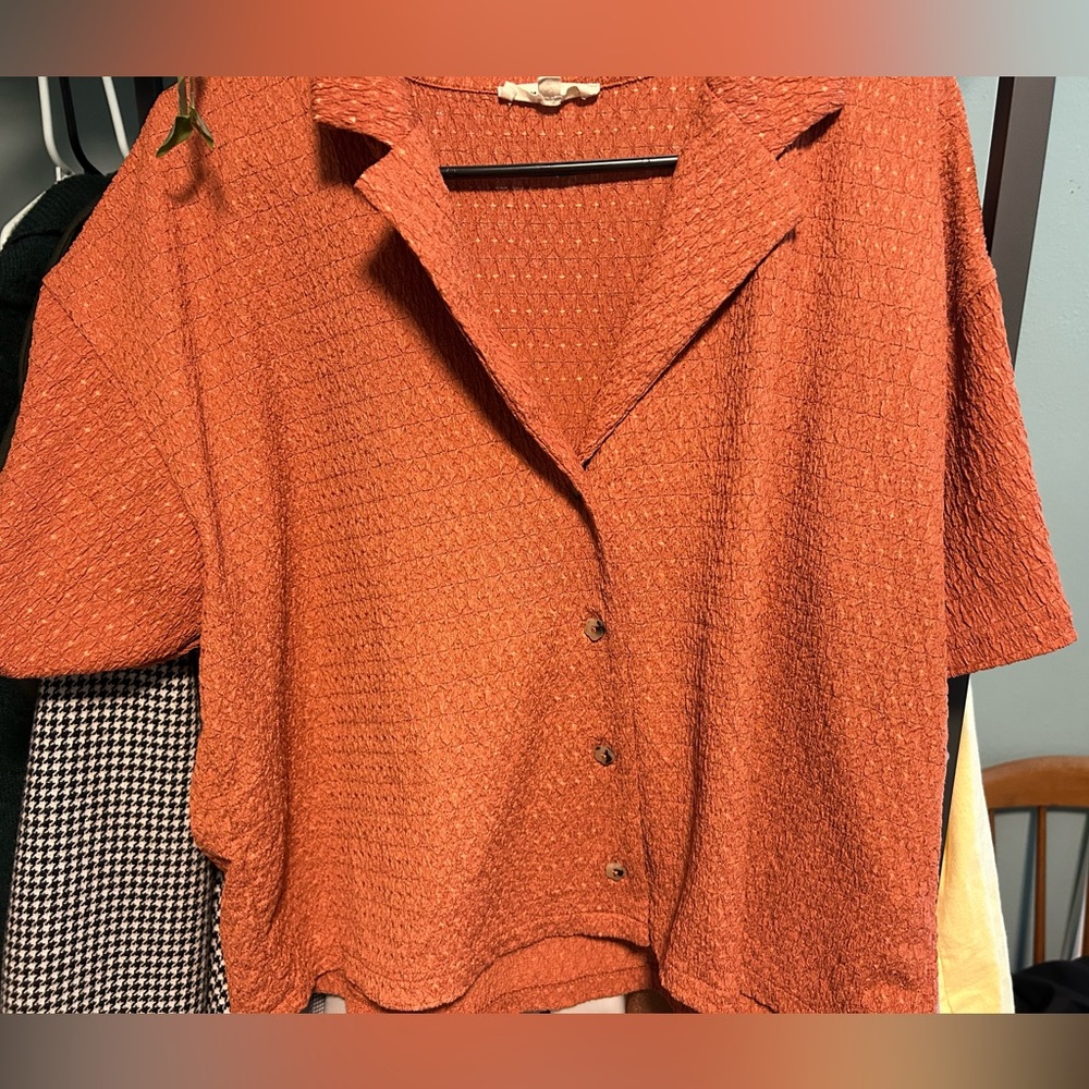 Madewell crop button up